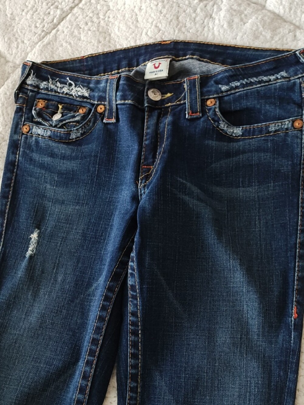 True Religion Y2K  Joey Like New 💙 Made In USA - Picture 10 of 16